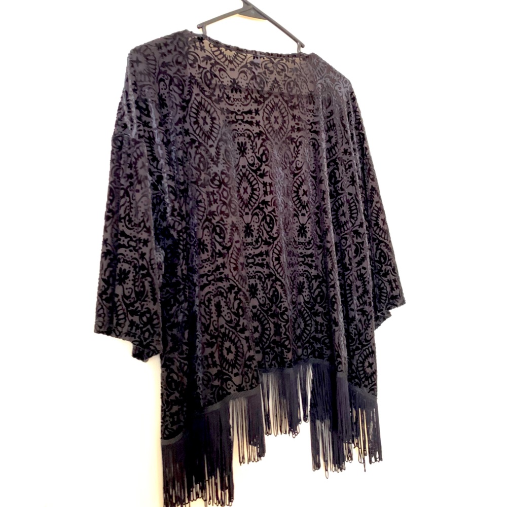 Target Velvet Tassel Kimono